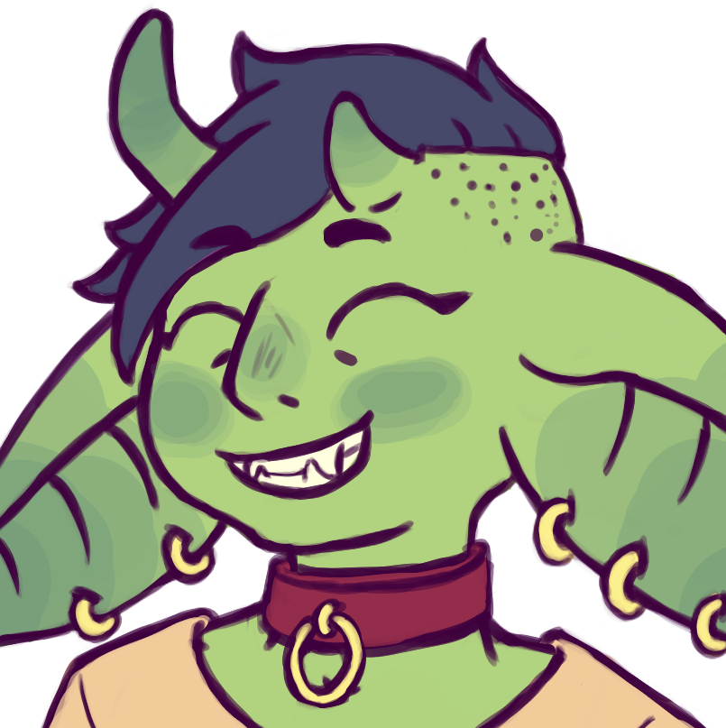 desc: expression of Hulda happy